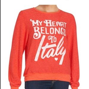 WILDFOX “My Heart Belongs to Italy” Sweatshirt